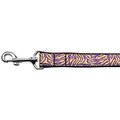 Mirage Pet Products Purple & Yellow Tiger Stripes Nylon Dog Leash0.63 in. x 4 ft. 125-224 5804
